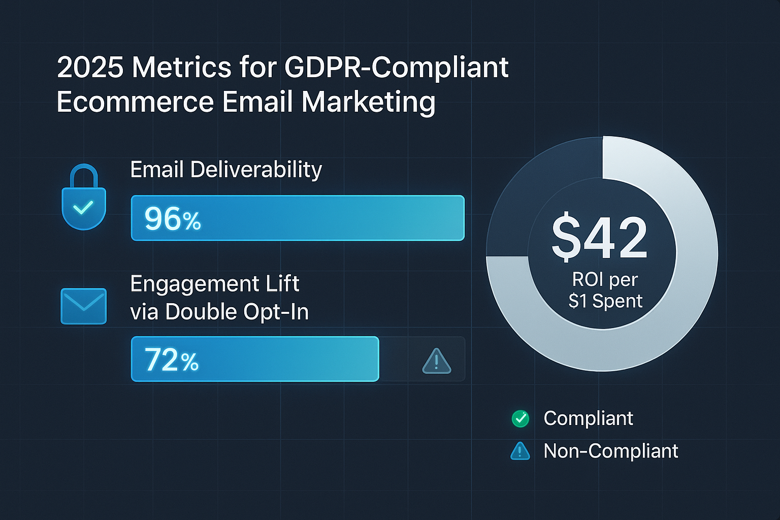 GDPR impact 96% deliverability, $42 ROI, and 72% engagement lift